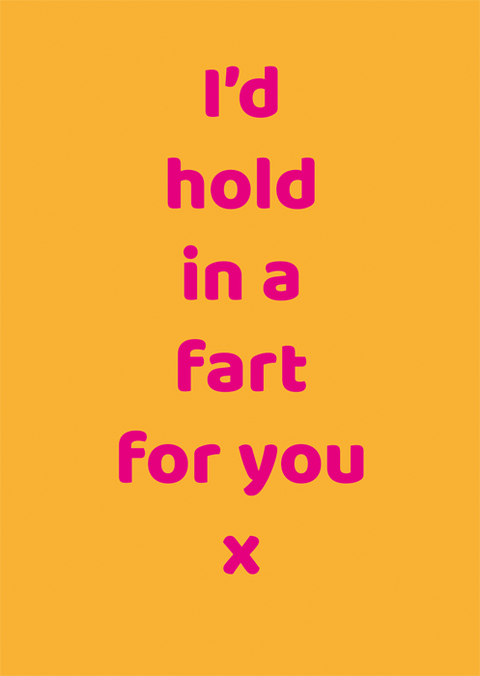 Valentines cardsComedy Card CompanyComedy Card CompanyHold in a fart for you