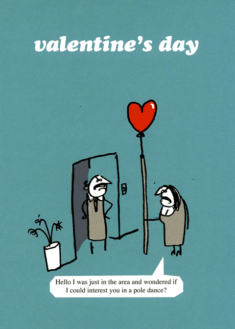 Valentines cardsModern TossComedy Card CompanyValentine's Day - Pole Dance