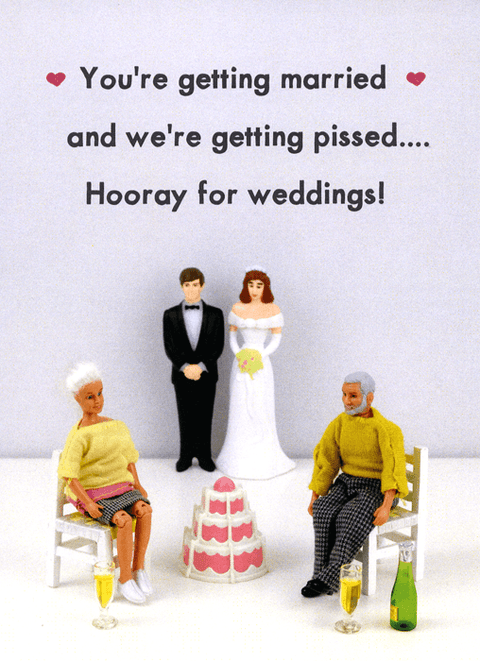 Wedding Day CardBold & BrightComedy Card CompanyWedding - Married and pissed